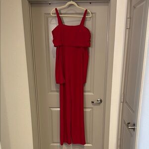 Elegant Red Jumpsuit